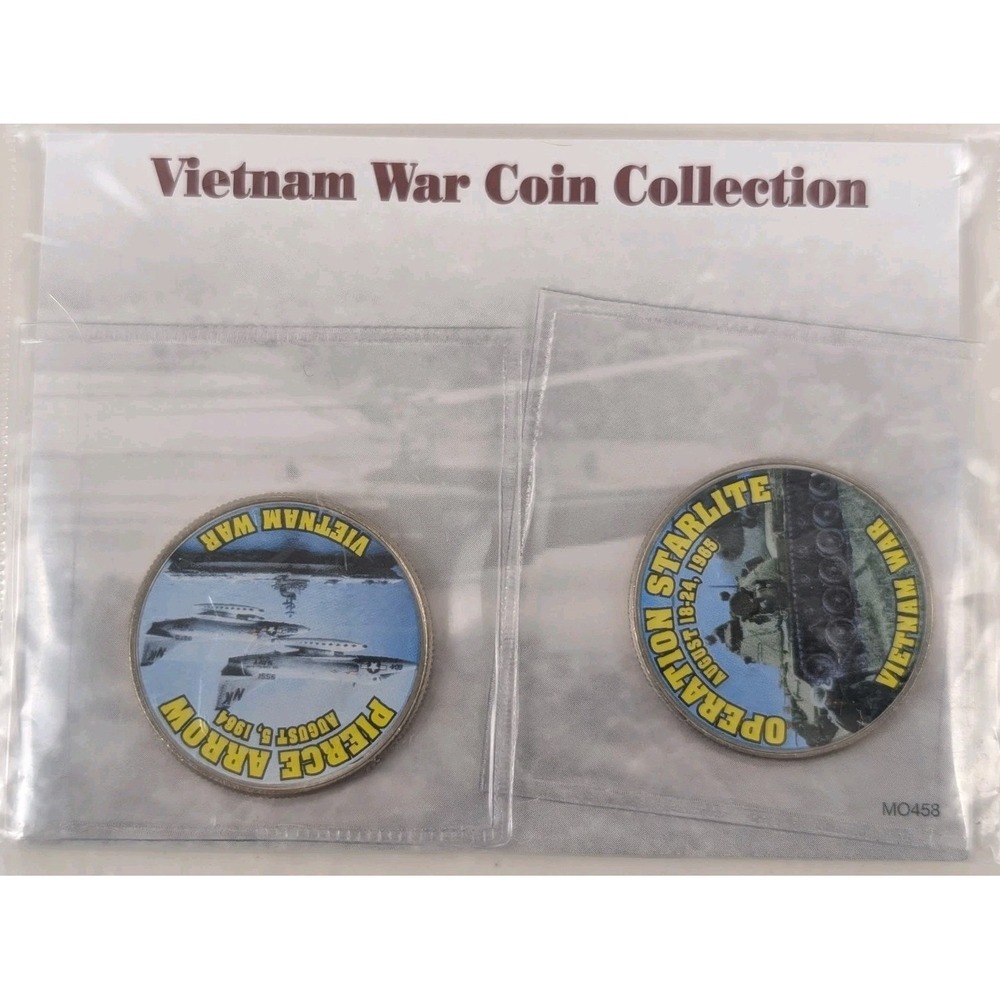 Mystic Stamp Vietnam War Coin Collection Half Dollars Pierce Arrow Starlite 2...